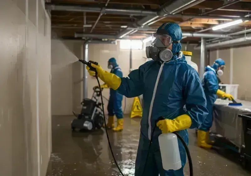 Basement Sanitization and Antimicrobial Treatment process in Wallowa County, OR