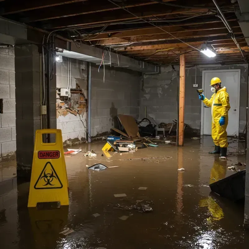 Flooded Basement Electrical Hazard in Wallowa County, OR Property